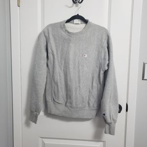 CHAMPION Gray Reverse Weave Sweatshirt